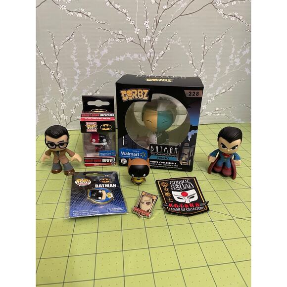 DC Funko Figure Mixed Lot Batman Superman Clark Kent Harley Quinn Two Faced - Picture 1 of 11